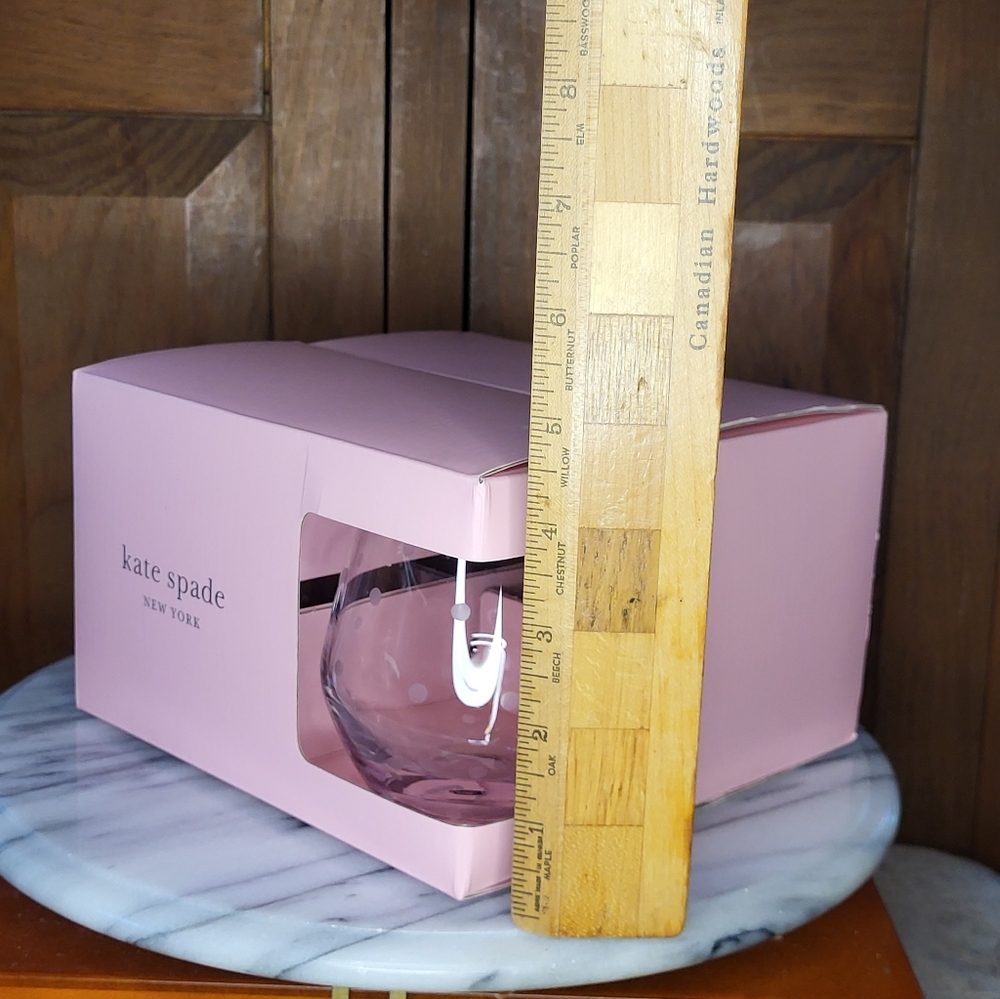 Kate Spade Pink Glassware - Picture 4 of 11